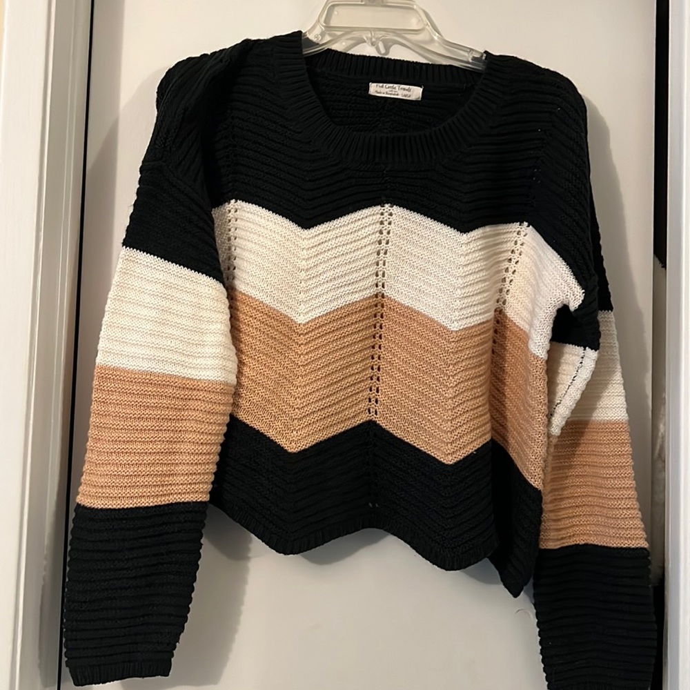 cute color combination sweater